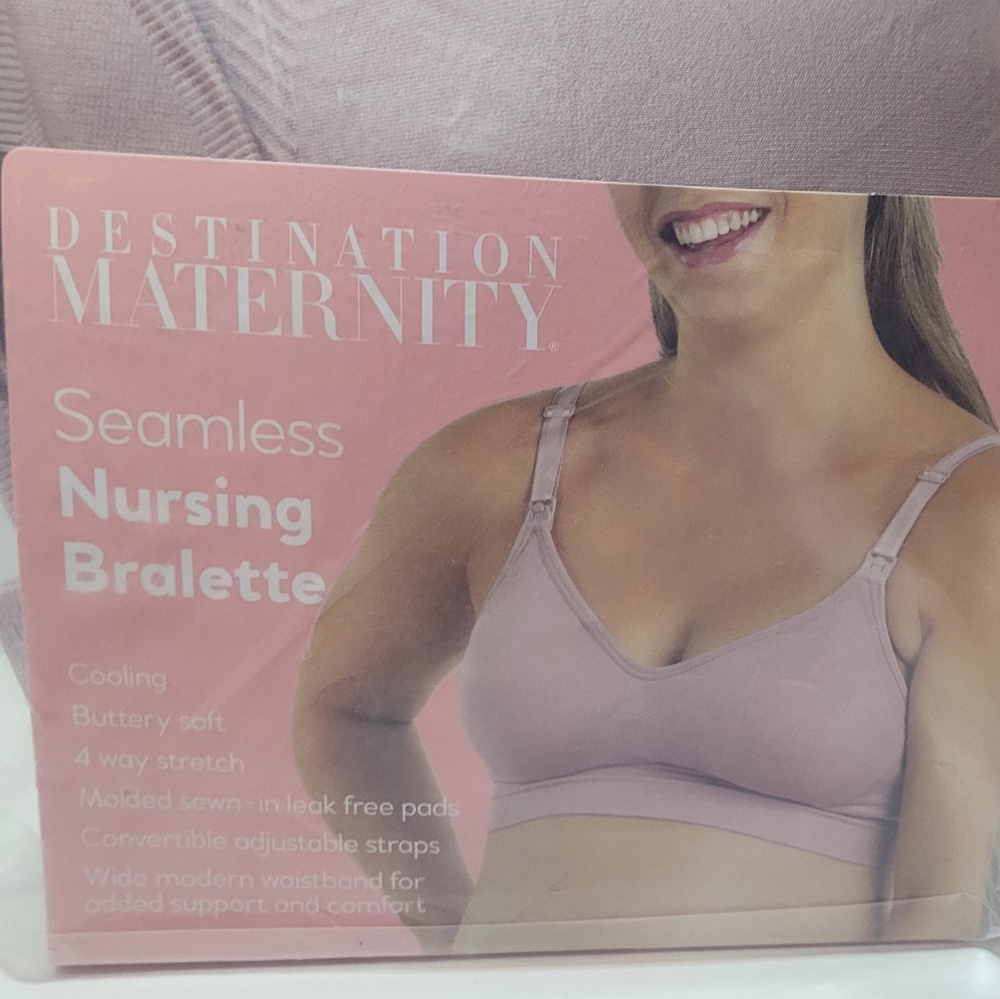Destination Maternity Pink Nursing Bralette Size XL